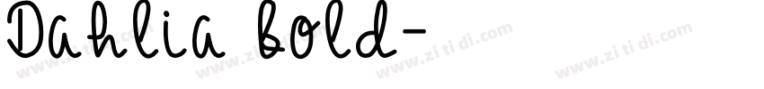 Dahlia bold字体转换